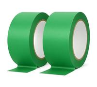 Yuexitech 2 volumes Scotch Peinture Masquage - 50mm X 20m, Masking Tape Pour Peintres, Ruban De Masquage, Multi-surfaces, Lignes Intérieures Nettes Et Sans Bavures Pour Murs Et Bordures（Vert）