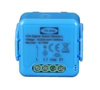 Yueyang ZigBee Commutateur sans fil (aucun câble neutre nécessaire), interrupteur intelligent 1 voie compatible avec Alexa, Google Home, Home Assistant, 3.0 Gateway Hub requis, Tuya Smartlife App