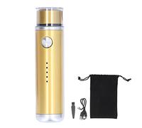 Yueyashux Electric Mini Shaver Portable Portable Low Bruit Aower Affichage USB Mini Electric Shaver Men Rasage de rasage Voyage (Or)
