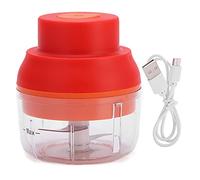 YUEYASHUX Mini presse-ail électrique rechargeable par USB, hachoir à ail portatif pour la cuisine à domicile (Star Flash Red 250 ml (pas de logo)) (Star Flash Red 100 ml (pas de logo))