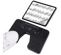 Yueyinpu Pédale sans fil double interrupteur musique tourneur de page pour tablettes et smartphones Tapis antidérapant rechargeable