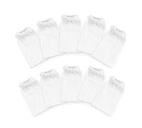 YUEYUAN Sac Filtrant pour Aquarium 10 Pcs Sac de Maille Filtration pour Filtrer Les Impuretés Sachet Filtre en Coton pour Aquarium Électrique Nettoyeur de Gravier (Blanc)
