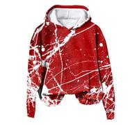 YueYue Sweat à capuche pour femme UK 2025 - Changement de couleur, Rouge, L