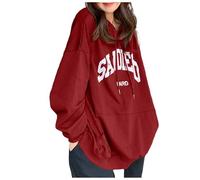 YueYue Sweat à capuche uni zippé pour femme - Sweat à capuche ample à manches longues - Pull paresseux - Lettre anglaise - Street Spring et version coréenne - Confortable - Réduction de l'âge - Haut