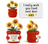 YUEYUQIU Cadeau pour meilleure amie, tournesol pour femme - Cadeau d'anniversaire pour une relation longue distance, sœur, amie, meilleure amie - Cadeau d'amitié fait à la main pour la fête des mères