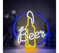 YUEYYNS Beer Neon Sign Néon Bar Signe Bière Enseigne Lumineuse LED Néon Enseigne Chambre Enseignes au Néon USB LED Néon Signes pour Chambre à Coucher Barre Clubs Boutique Café Fête Décor