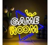 YUEYYNS Game Room Neon Sign Gaming Neon Lights Néon de Jeu LED Néons Wall Decor USB Alimenté Néon Lettres pour Chambre Salle de Jeux Bar Enfants Cadeau Décoration de Fête