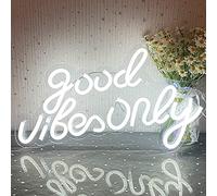YUEYYNS Neon Good,neon good vibes enseigne au néon alimentée par USB adaptée à la salle de jeu salle de bar fête noël diverses vacances décoration cadeau good vibe only néons