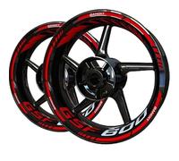 YUEYZHK Bande Bordure Mode Autocollants De Roue De Moto, Ensemble D'autocollants, Accessoires pour Suzuki GSF600 GSF 600 Bandit(Style 6)