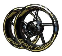 YUEYZHK Bande Bordure Mode Autocollants De Roue De Moto, Ensemble D'autocollants De Roue, Accessoires pour Suzuki GSF600 GSF 600 Bandit(Style 2)