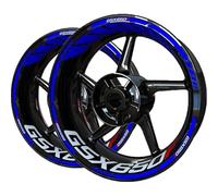 YUEYZHK Bande Bordure Mode Autocollants De Roue De Moto, Ensemble D'autocollants De Roue, Accessoires pour Suzuki GSX650F(Style 3)