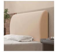 YUEZHONG Housse De Tête De Lit en Velours Doux for Queen California King Pleine Taille, Housse De Tête De Lit Extensible, Protection Anti-poussière Lavable(Apricot,Cal King/67-75in)