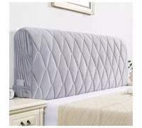 YUEZHONG Housse De Tête De Lit en Velours Épais, Matelassée, for Lit Simple, Double, Queen Size Ou King Size, Idéale for La Décoration De La Chambre.(Light Gray,210x85cm/83x33in)