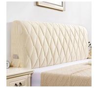 YUEZHONG Housse De Tête De Lit en Velours Épais, Matelassée, for Lit Simple, Double, Queen Size Ou King Size, Idéale for La Décoration De La Chambre.(Cream,220x65cm/87x26in)