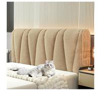 YUEZHONG Housse De Tête De Lit Épaisse en Velours for Lit Double, Queen, King Size, Matelassée, Idéale for Décorer Une Chambre De Dortoir(Khaki,210x70cm/83x27.6in)