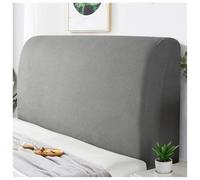 YUEZHONG Housse De Tête De Lit for Lit King Size, Housse De Tête De Lit Extensible en Velours Texturé, Lavable Et Anti-poussière(Light Gray,Full/43-55in)