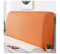 YUEZHONG Housse De Tête De Lit for Lit King Size, Housse De Tête De Lit Extensible en Velours Texturé, Lavable Et Anti-poussière(Orange,Full/43-55in)