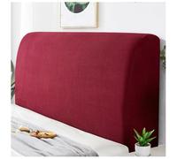 YUEZHONG Housse De Tête De Lit for Lit King Size, Housse De Tête De Lit Extensible en Velours Texturé, Lavable Et Anti-poussière(Burgundy Red,Queen/55-67in)