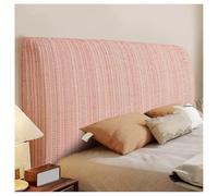 YUEZHONG Housse De Tête De Lit Texturée en Lin for King Queen Size, Housse De Tête De Lit en Chenille Extensible, Protection Anti-poussière Lavable for Chambre À Coucher(Striped Red,Cal King/67-75in)