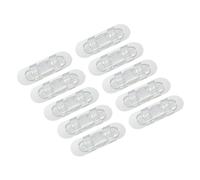 Yuezhongoo Clips de Support à Ressort de câble 10 pièces, Clips de câble adhésifs, Supports de Fil muraux fermes et sécurisés, organisateurs de Cordons pour établi de Bureau à Domicile (L)