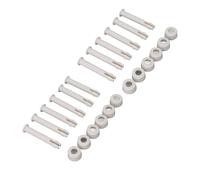 Yuezhongoo Kit de Montage de Piscine de Support de 12 pièces, goupille de Boulon de Clou d'épissure Ronde PVC goupille d'épissure Applicable INTEXS 28270 28272 pièces de Rechange (7cm)