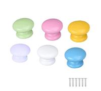 yufana 6 PièCes De Couleur Rond De Couleur, Bouton De Meuble, Tiroir De Bouton De Porte De Couleur Ronde AdaptéE à La Chambre à Coucher De Chambre à Coucher (Couleur1)
