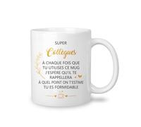 Yufansd Collègue À Chaque Fois Que Tu Utilises Ce Mug J'espère Qu'il Te Rappellera À Quel Point On T'Aime Mug Cadeau d'anniversaire et de Noël Fête des mères Tasse 325 ml (Collègues)