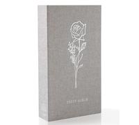 Yuforr Album photo en lin 300 pochettes pour photos format paysage 10 x 15 cm, gris