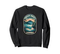 Yufuin Onsen Japan Hot Spring Lake Kanji Souvenir Japonais Sweatshirt