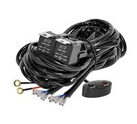 YUGAUNG Update Version LED Barre Faisceau Câble 3M 480W 14AWG 3 Fils Câblage Etanche Faisceau avec Relais et Interrupteur Universel pour Voiture SUV ATV Camion 1 Câble Contrôler 2 Sets LED Barres