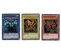 YuGiOh Legendary Collection Ultra Rare God Card Set of 3 Egyptian God Cards Slifer, Obelisk Ra (LIMITED EDITION) ULTRA RARE Version by Yu-Gi-Oh!