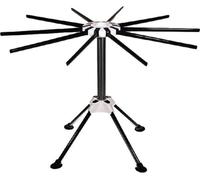 YUGN séchoir à pâtes INOX Pliable avec 10 Bras - Support Compact pour Spaghettis et tagliatelles - Passe au Lave-Vaisselle avec e-Book Recettes Inclus