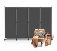 Yugodex Cloison Paravent Pliable Autoportante, Séparateur de Pièce sur Roulettes, Protection des Yeux pour Vestiaire, Séparateur de Pièce 4 Pièces 228x181 cm, Paravent pour Balcon, Bureaux, Salon