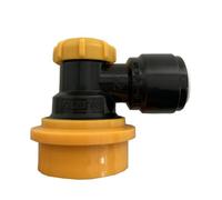 YUGRUPJG Connecteur de Tube à bière Duotight 9,5 mm (3/8") à Verrouillage à Bille (Liquide Noir)