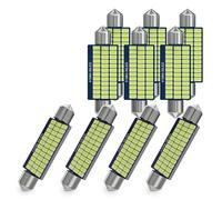 YUGRUPJG Lot de 10 ampoules LED C10W C5W Canbus Festoon 31/36/39/41 mm for voiture, éclairage d'intérieur, lampe de lecture, plaque d'immatriculation, 12 V, blanc chaud, bleu glacier(41 mm,Ice blue)