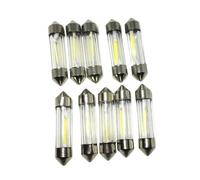 YUGRUPJG Lot de 10 ampoules LED C5W C10W Canbus 31 mm, 36 mm, 39 mm, 41 mm, for intérieur de voiture, éclairage de plaque d'immatriculation, 12 V, blanc(36mm)