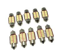 YUGRUPJG Lot de 10 ampoules LED C5W super lumineuses 4014 SMD Canbus for voiture, 31 mm, 36 mm, 39 mm, 42 mm, éclairage de lecture intérieur, 12 V(36mm)