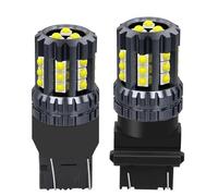 YUGRUPJG Lot de 2 ampoules LED T20 W21W WY21W 7440 W21/5W 7443 T25 3157 P27/7W 3156 P27W, feux de freinage et de recul ultra-lumineux(White,T25 3157 3156)