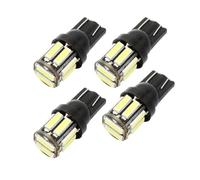 YUGRUPJG Lot de 4 ampoules LED W5W 10-7020 SMD T10 for feux de recul, 194/168, blanc/bleu, for feux de gabarit(Yellow)