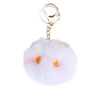 YUGSHNKFC 1/6pcs Pendent Clés De Trousse En Peluche À Pour Filles Blancs/Fait À La Main