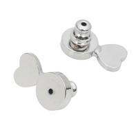 YUGSHNKFC 1 Paire De De Boucles d'oreilles en Forme De Cœur Clous De Levage Plaqués Or Fournitures pour Boucles d'oreilles Lourdes Boucles d'oreilles Sécurisées