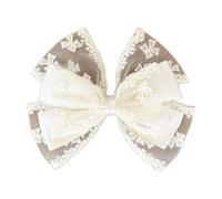 YUGSHNKFC 1 pièce/2 pinces à cheveux avec ruban double nœud pour femmes et filles - Barrettes à cheveux longs tendance - Accessoire de coiffure - Couleur unie