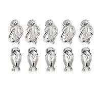 YUGSHNKFC 10 Pièces/Ensemble Non Percé Oreille Cerceau Angle Réglable Invisible Spirale Pince Boucles d'oreilles pour Oreilles Non Percées 2 Couleurs Clip-on Boucle D' Convertisseur