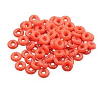 YUGSHNKFC 100PCS Spacer Rings Charm Loose Bracelet Jewelry Making Supplies Silicone Texture Necklace for Jewelry Silicone Rings Stoppers