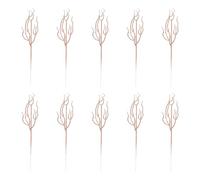 YUGSHNKFC 10pcs Plastique Flower Flowers Soles Décoratives Picks De Noël Scintillants pour L'ornement des Arbres Et Les Affichages Intérieurs Branch