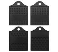YUGSHNKFC 4 Ensembles d ' Assiettes en Silicone Blanc /, Plateau à, Black | Ensemble De Perles Élégant Pour La Pleine Conscience