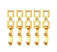 YUGSHNKFC 5 Pcs Fashion Bracelet Extender Fold Over Clasp Simple Extension for Bracelet Necklace Craft Jewelry Making Fold Over Extender for Jewelry Making