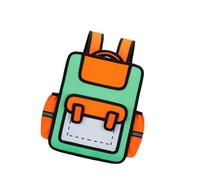 YUGSHNKFC À Creative Cartoon Pour À Pour Les Élèves Décontractés Pour L'école Les Courts Voyages D'école À