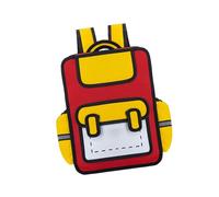 YUGSHNKFC À Creative Cartoon Pour À Pour Les Élèves Décontractés Pour L'école Les Courts Voyages D'école À