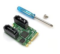 YUGSHNKFC A + E vers double port SATA3.0 Carte d'extension rapide transfert de données réseau module d'extension pour ordinateur PC